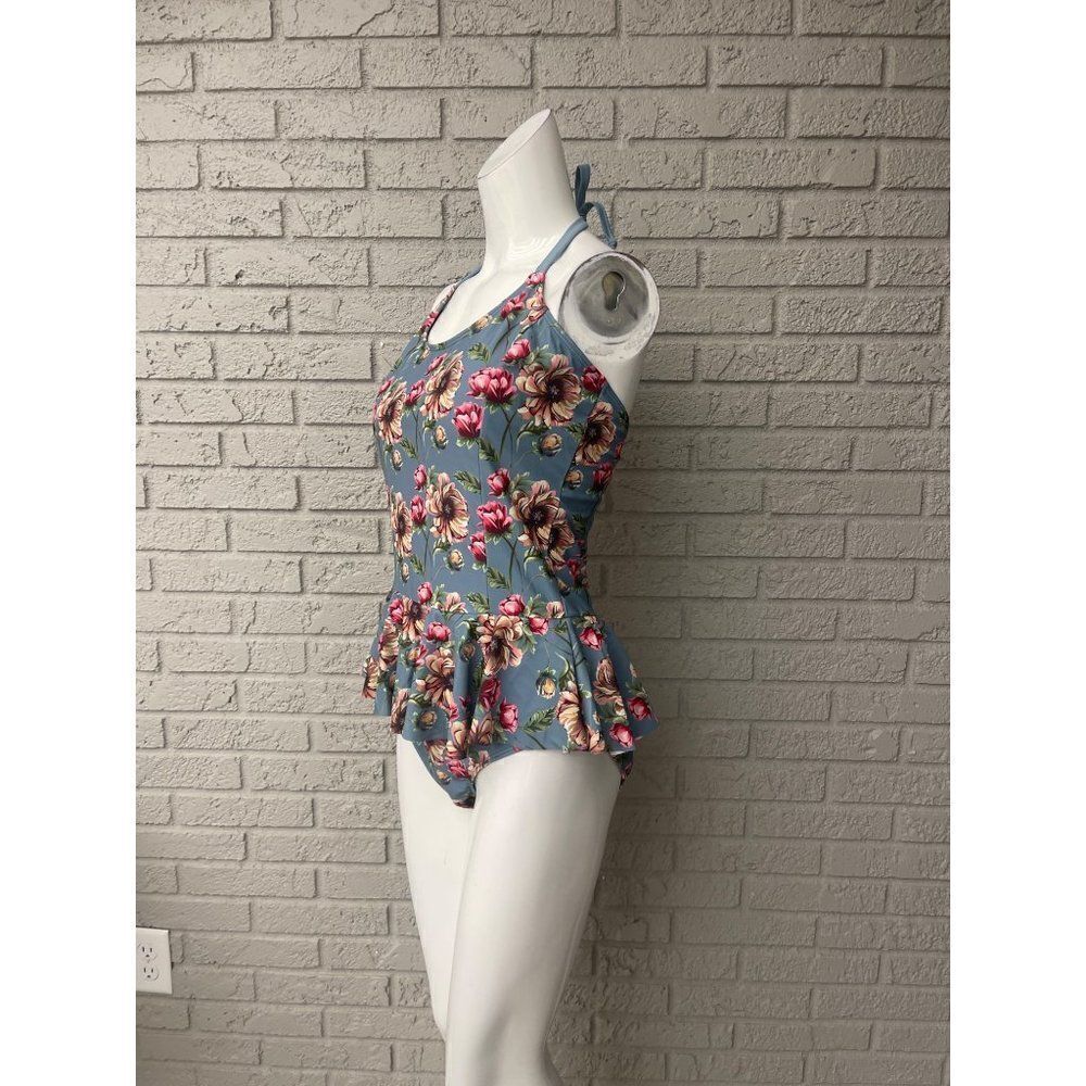 Vigoss Floral Halter One Piece Swimwear Size 1X NWOT - Picture 6 of 10